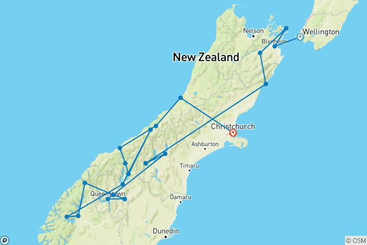 Map of New Zealand's Southern Sounds (Small Group, 2026/2027)