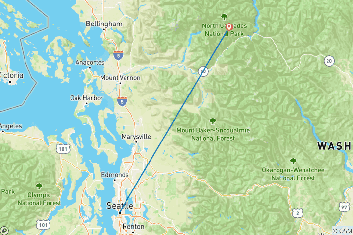 Map of Methow Valley Cross-Country Ski Tour