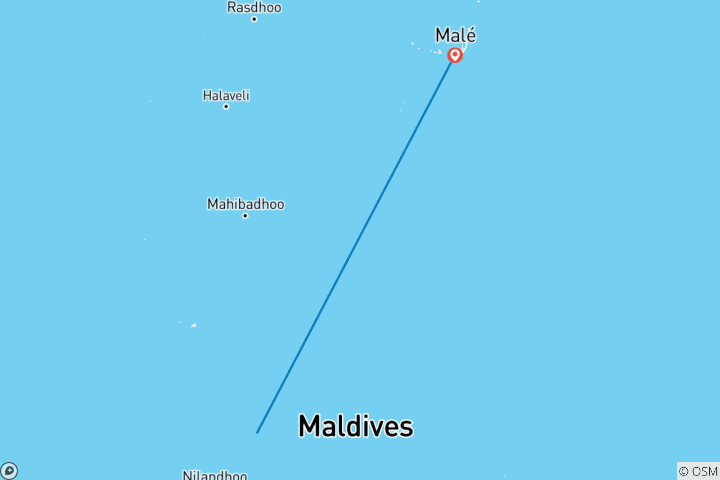 Map of Maldives Island Escape – 7-Day