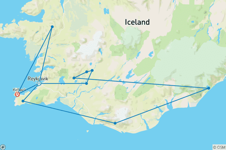 Carte du circuit Winter Island : adrénaline et bien-être