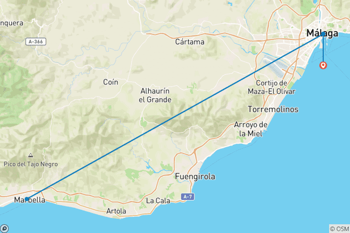 Map of Málaga & Marbella, From Picasso to Beaches