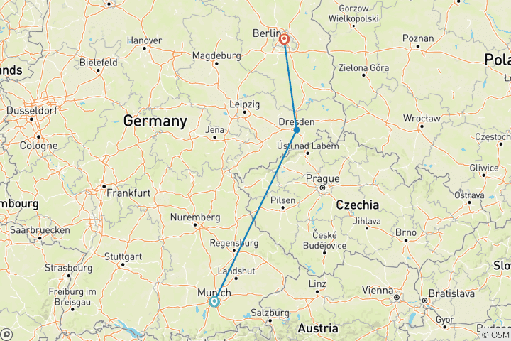 Carte du circuit Bijoux d'Allemagne