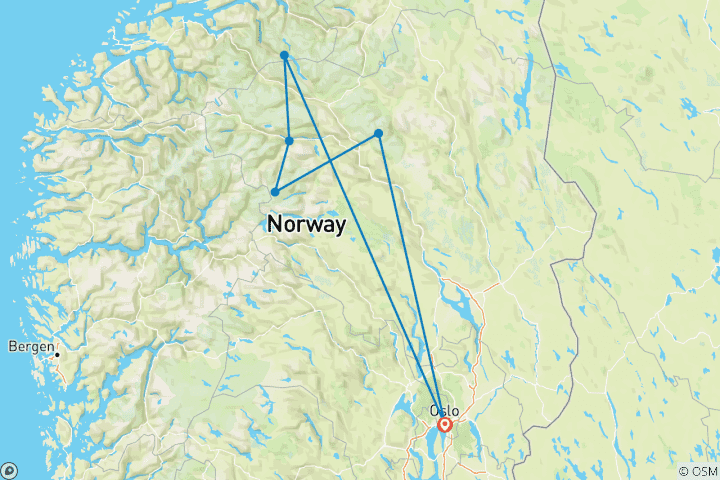 Map of Norway: a holiday full of natural wonders