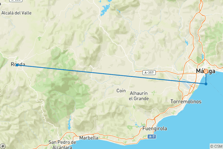 Carte du circuit Amor Andaluz, une histoire d'amour en Espagne