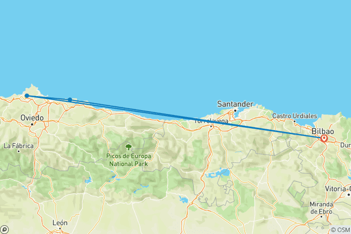 Carte du circuit Bilbao : la porte du Pays basque