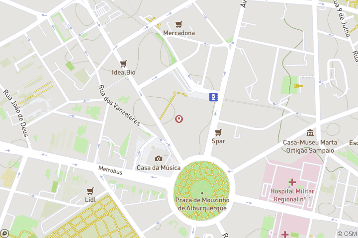 Carte du circuit Long week-end à Porto