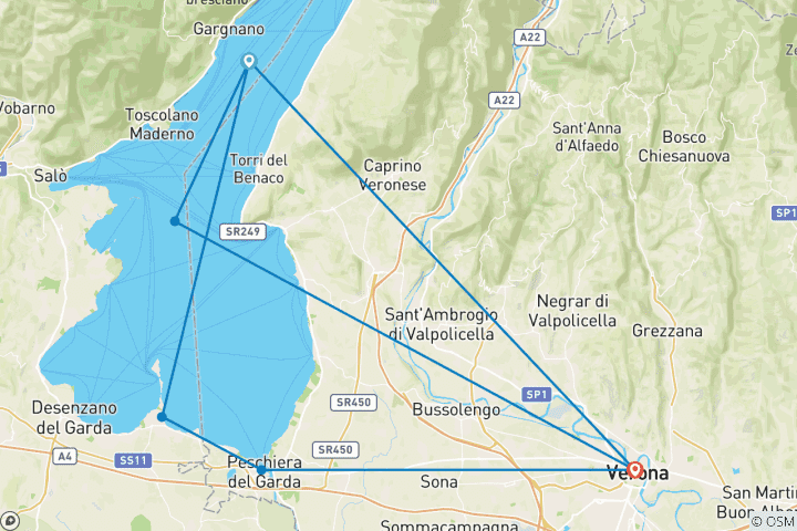 Map of Gardaland and Lago di Garda: the best family holidays!
