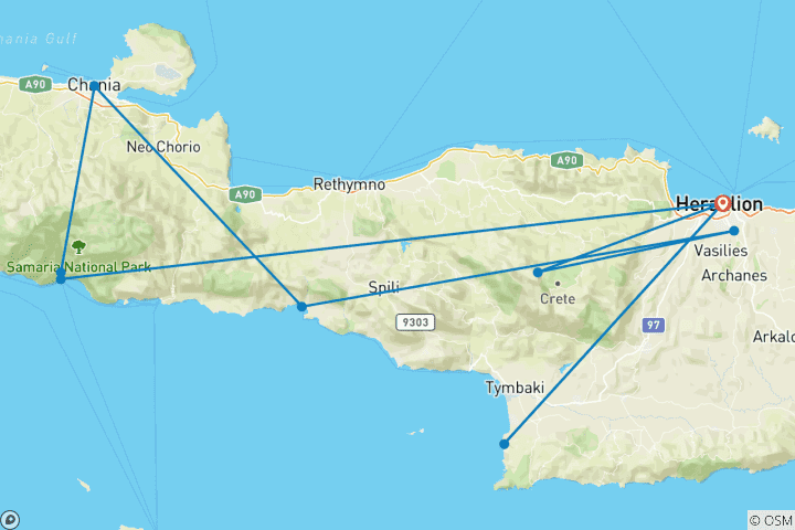 Map of Crete: Island of Gods & Natural Beauty