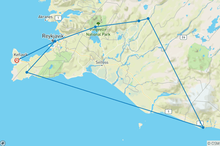 Map of A Family Adventure in Reykjavík