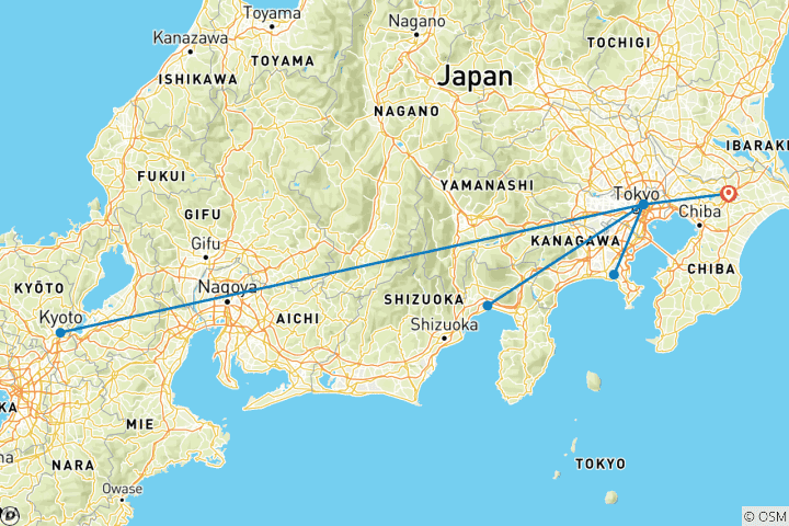 Map of Discovering Japan: Sights, Culture & Cuisine