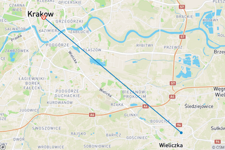 Map of Christmas Spirit in Krakow