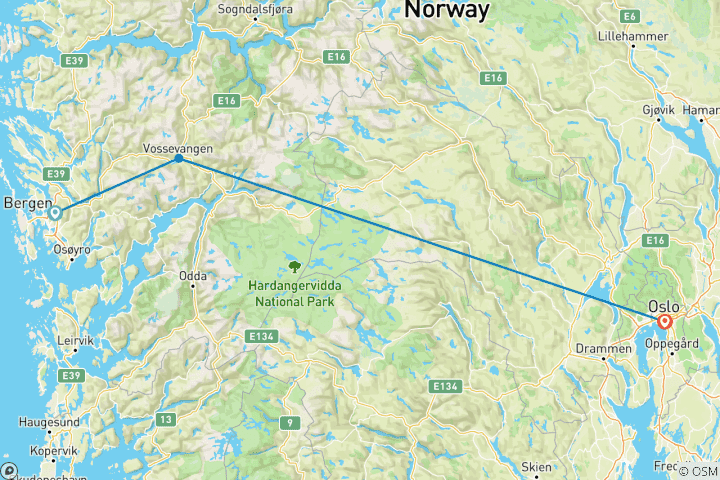 Map of New Years on the Fjords