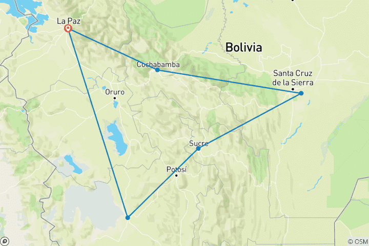 Map of Essential Bolivia