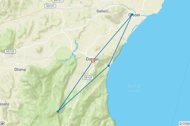 Map of Sardinia Adventure