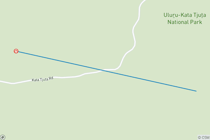 Carte du circuit Uluru et Kata Tjuta (supérieur avec B B Q, court séjour)