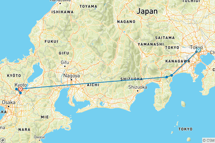 Carte du circuit L'esprit du Japon