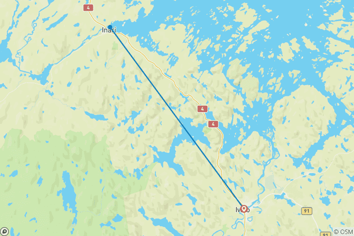 Map of Arctic winter adventure - ADULTS ONLY