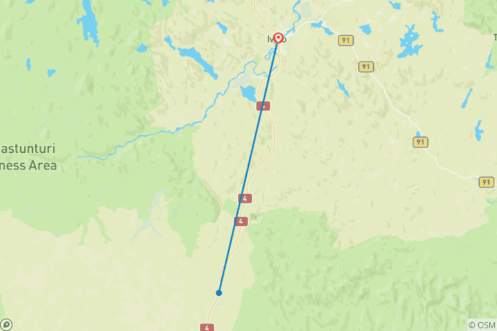 Karte von Lappland Highlights