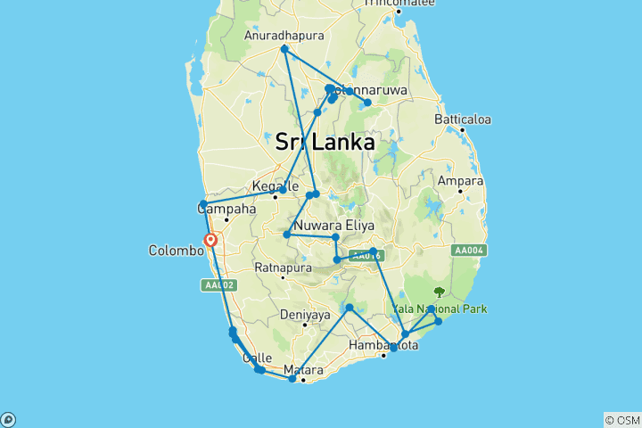 Carte du circuit Loisirs pour les vacances en famille