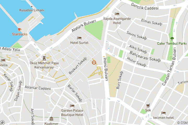 Map of Kusadasi Cooking Class in Village