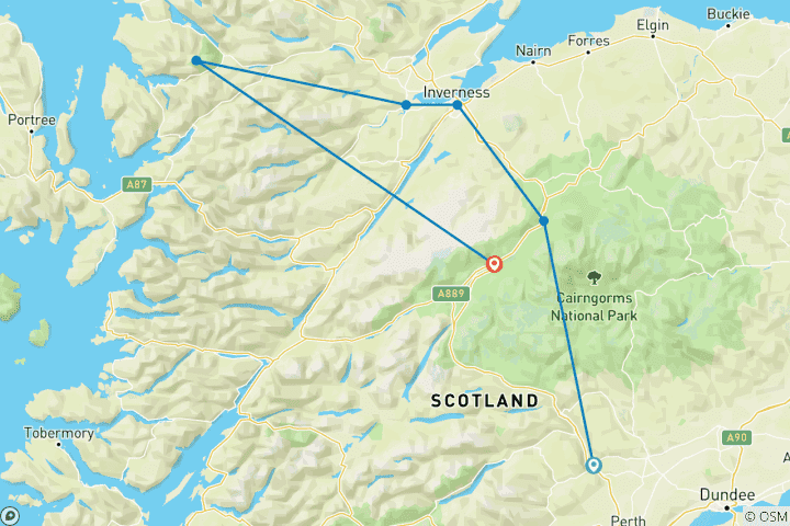 Map of Scotland: Highland Wildlife Safari