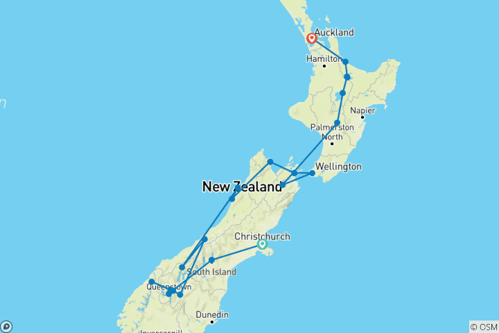 Map of Epic New Zealand