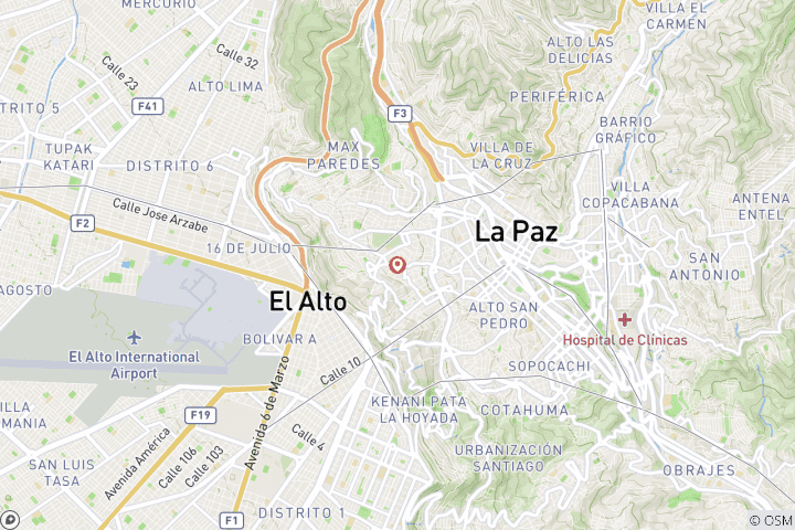 Map of La Paz Stadt & Kultur erleben