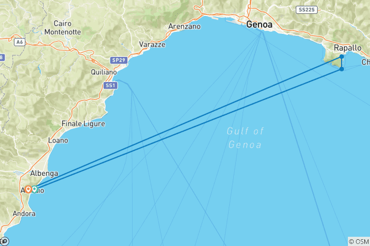 Map of French & Italian Riviera Splendour