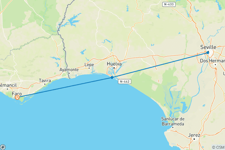 Carte du circuit Costa de la Luz -