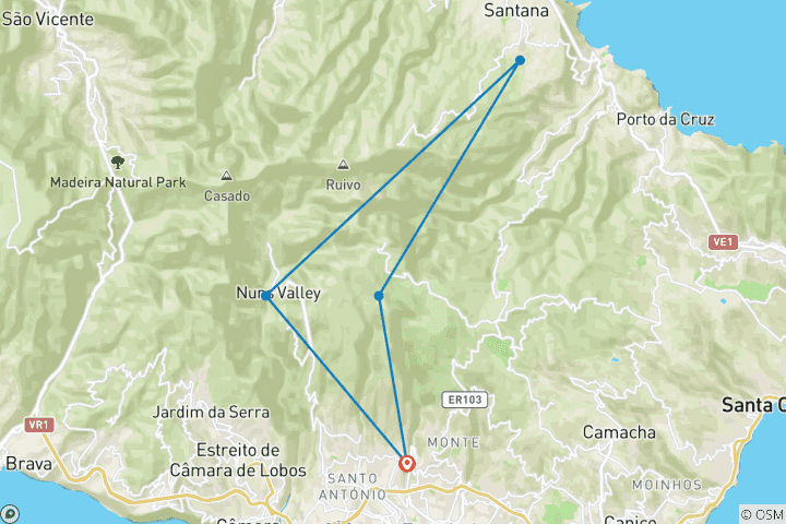 Map of Madeira - The Pearl of the Atlantic - Funchal
