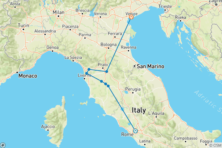 Map of Premium Tuscany