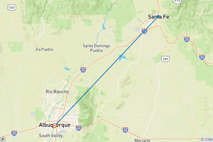 Map of New Mexico Highlights 5 Days
