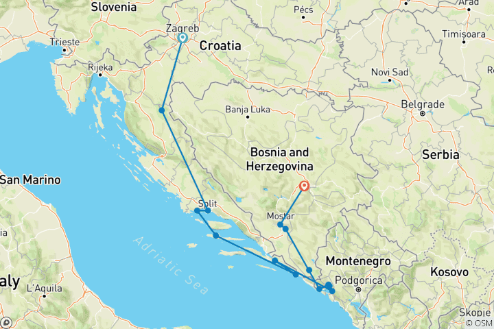Map of Journeys: Discover the Balkan Coast National Geographic Journeys