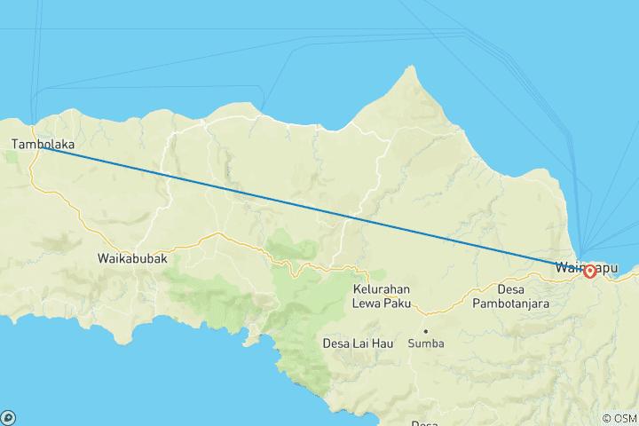 Carte du circuit Indonésie Sumba Explorer - 6 jours