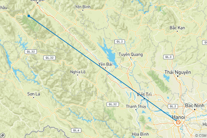 Map of Secrets of Sapa - 4 days