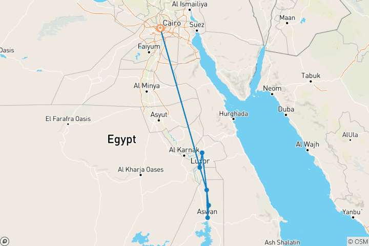 Map of Secrets of Egypt & the Nile 2027