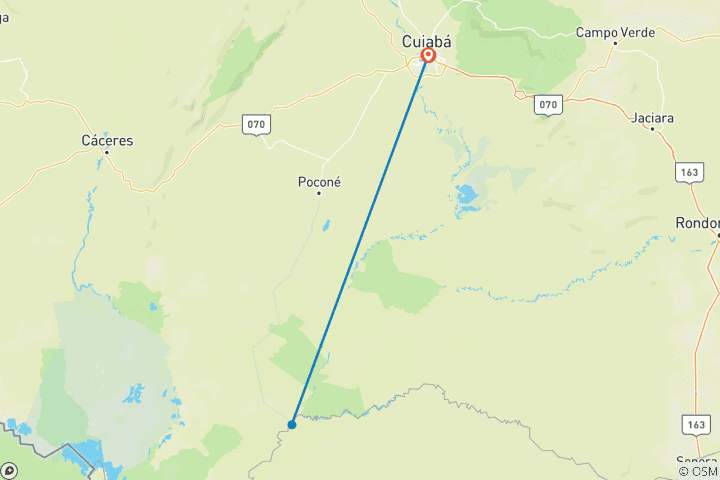 Mapa de Jaguar Expedición Porto Jofre