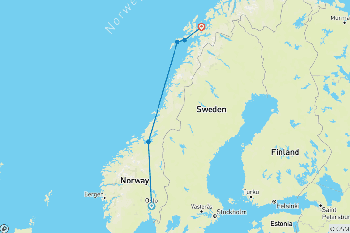 Map of Northern Norway Explorer