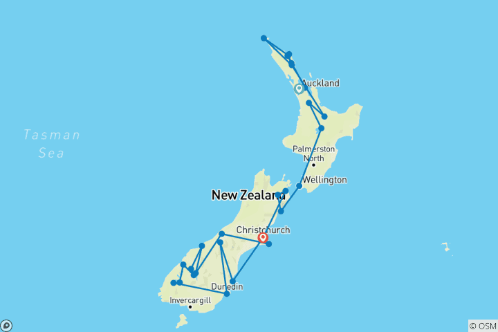 Map of Ultimatives Neuseeland 2027