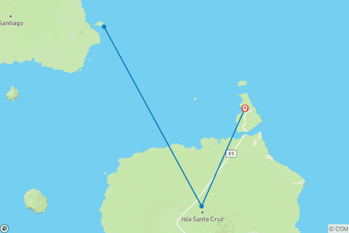 Carte du circuit Aventure gastronomique aux Galápagos