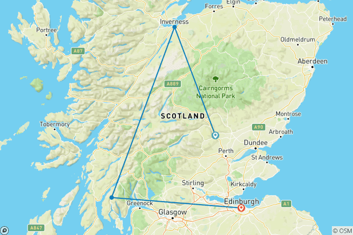 Map of Premium Scotland