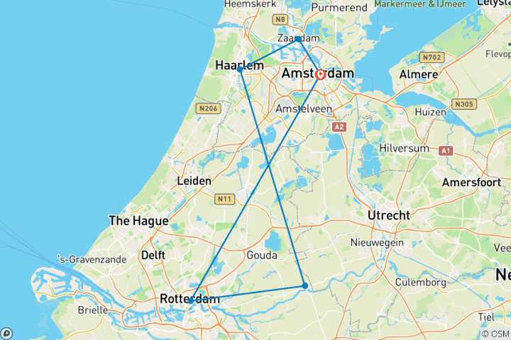 Carte du circuit De Amsterdam - Sudtour