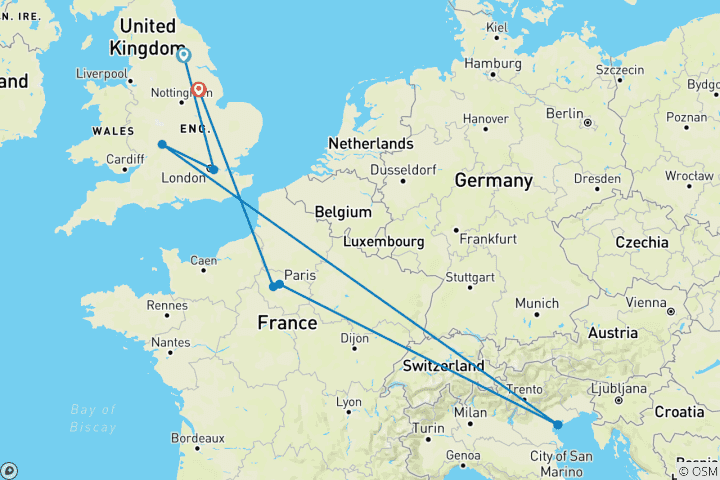 Carte du circuit 2 pour 1 USA : Big Apple, Las Vegas et California Dreamin'