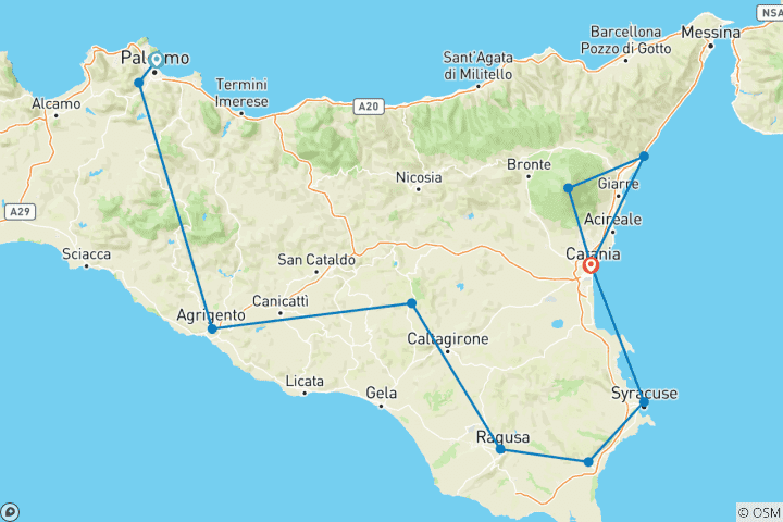 Map of Sicily Discovery