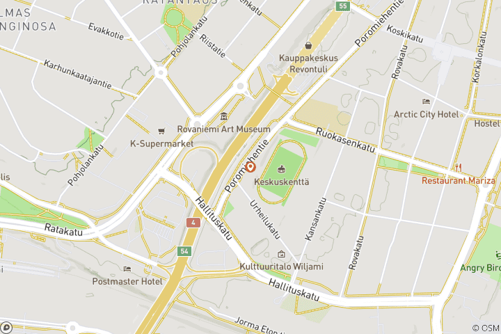 Map of Highlight of Rovaniemi