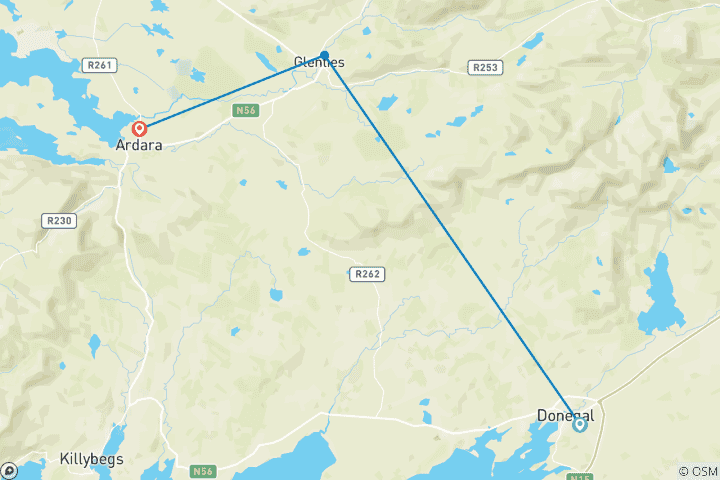 Map of Donegal Blue Stack 5 Days