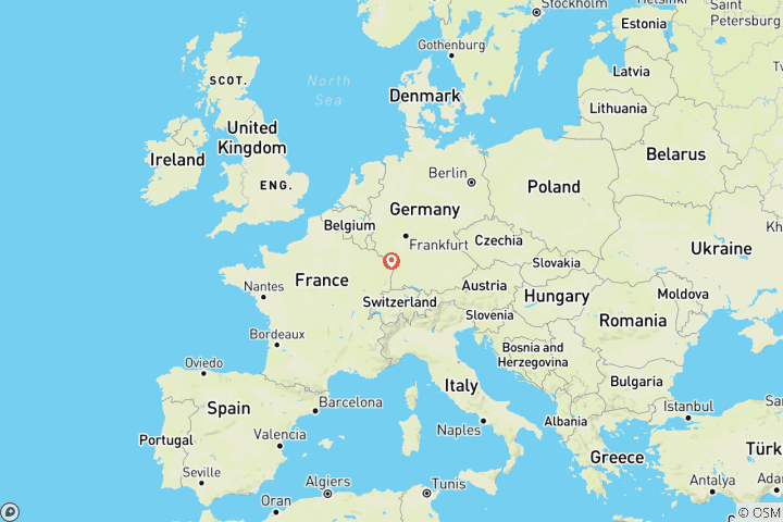 Carte du circuit Voyage en étoile en Alsace du Nord : 4 jours de vélo, spa et détente (4 jours)