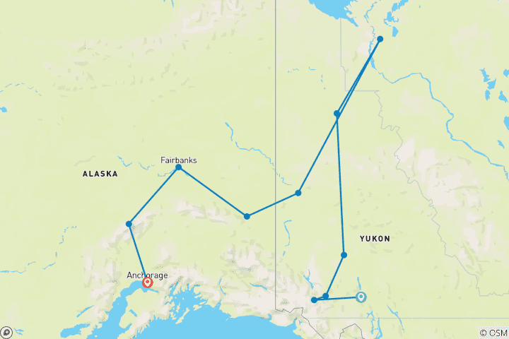 Map of Aleyska - Ruf der Wildnis (19 Tage)