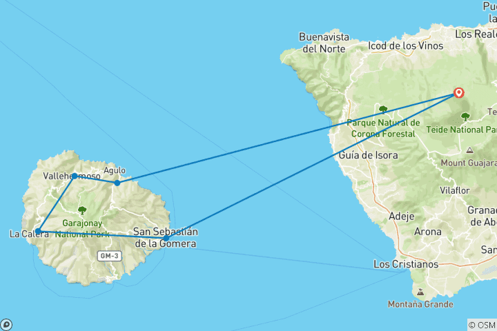 Map of La Gomera - Discover the Magical Island 8 Days