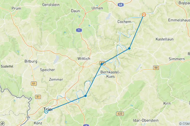 Map of Mosel: Entspannter Klassiker (8 Tage)
